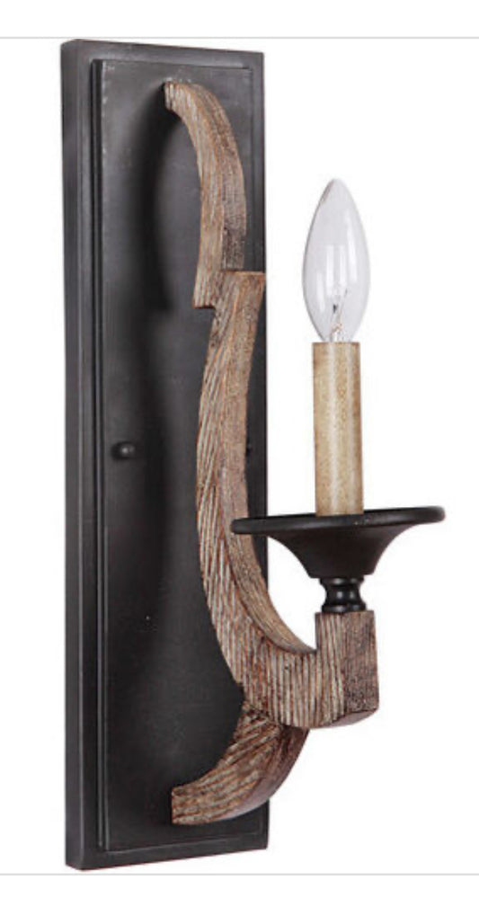 RUSTIC 1LT SCONCE