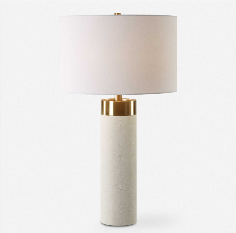 FAUX SHAGREEN LAMP