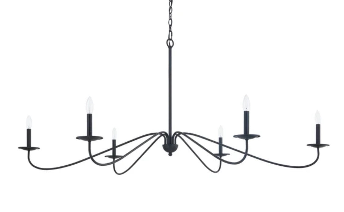 HALEY EBONY & ELEGANT CHANDELIER