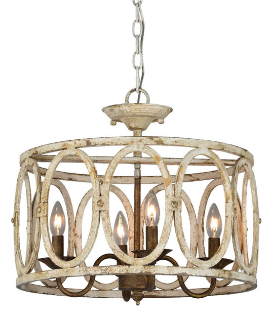 HANNAH SEMIFLUSH CHANDELIER / LIGHTING