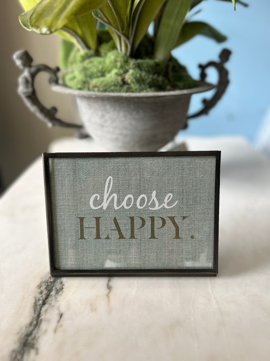 INSPIRATIONAL CHOOSE HAPPY FRAME