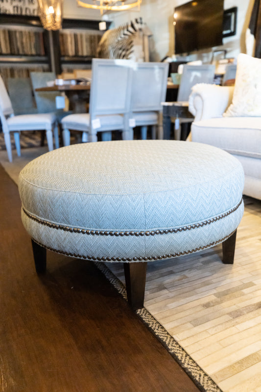 CUSTOM UPHOLSTERED TABLE OTTOMAN