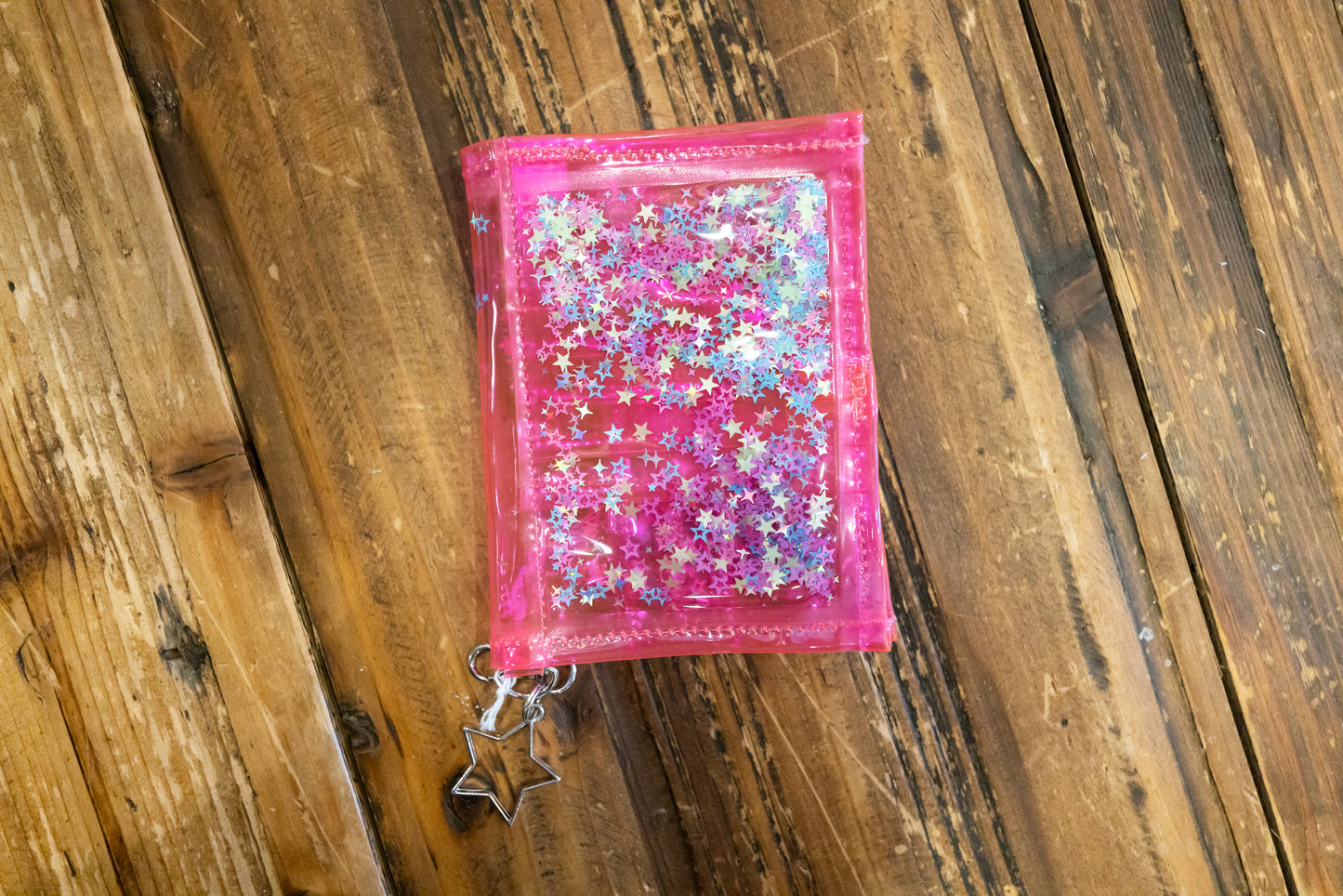 ELECTRIC BUBBLEGUM OUT OF THIS WORLD LIQUIC GLITTER WALLET