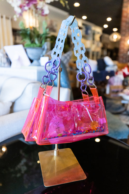 ELECTRIC BUBBLEGUM "I WANT CANDY" CHAIN PURSE