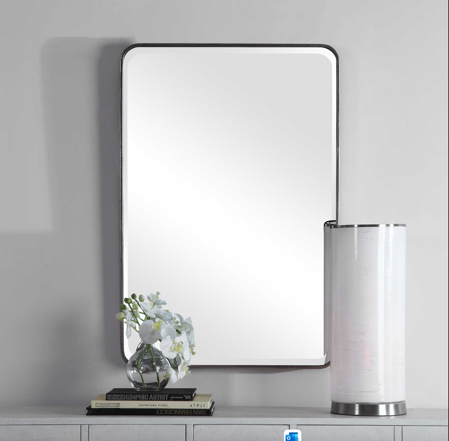 AMANDA IRON RECTANGULAR MIRROR