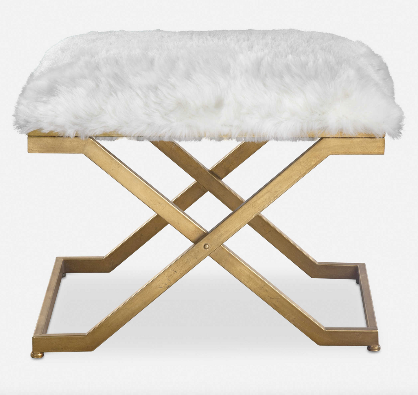 OOH LALA FAUX FUR BENCH