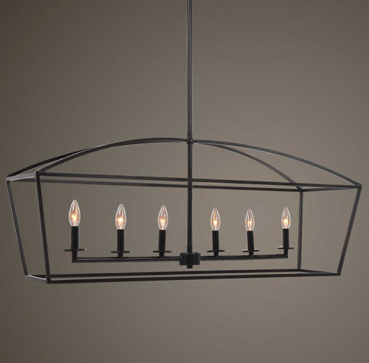 CARSON, 6 LT LINEAR CHANDELIER